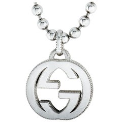 Gucci Silver Interlocking G Necklace