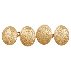 Antique 1912 Cufflinks in 9 Karat Rose Gold for Men