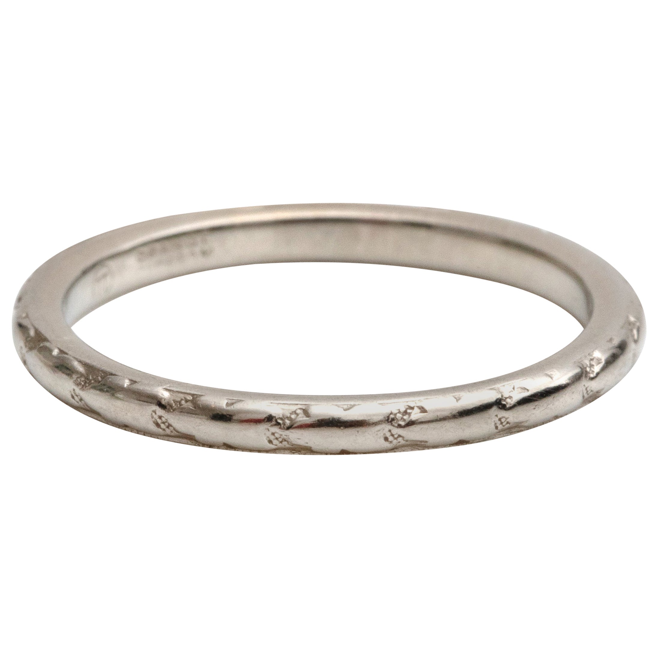 18 Carat White Gold 2Mm Wedding Ring