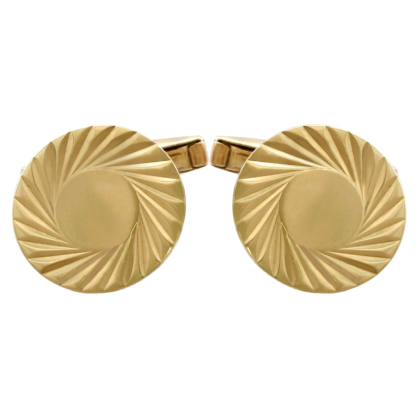 Vintage Cufflinks in 9 Karat Yellow Gold