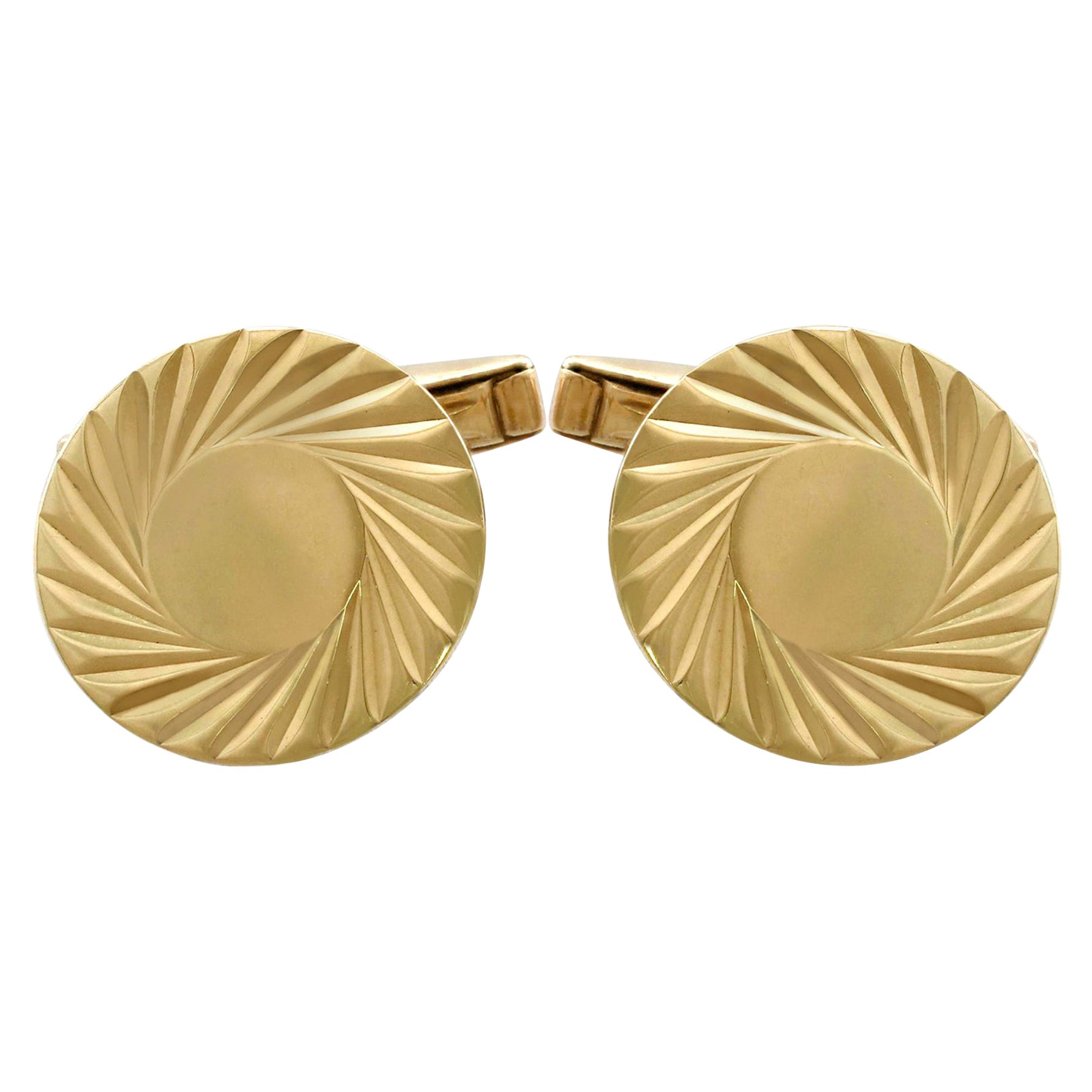 Vintage Cufflinks in 9 Karat Yellow Gold