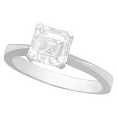 2.00 Carat Diamond and Platinum Solitaire Engagement Ring