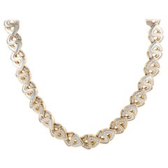 Marina B. 18K Yellow and White Gold Diamond Necklace