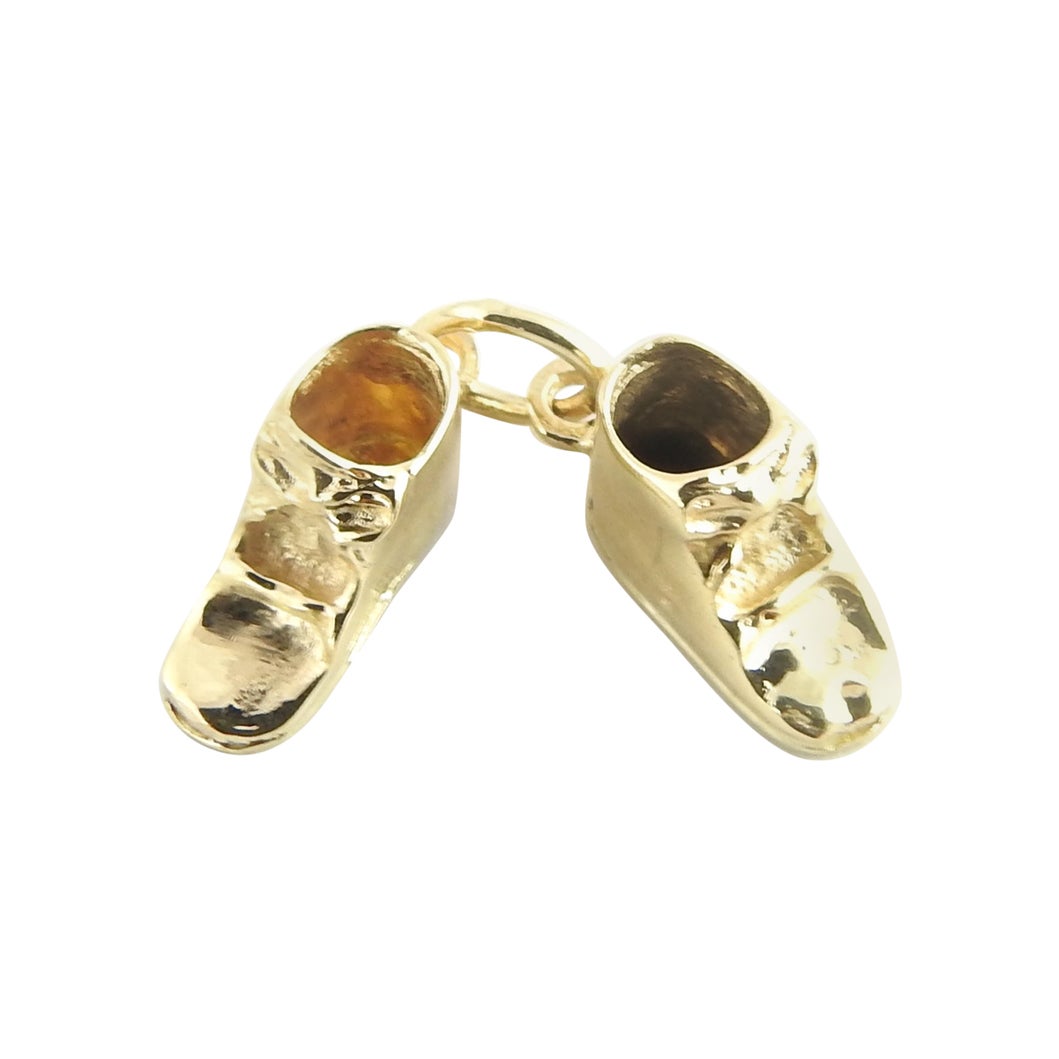 James Avery Charm Solid Gold Rare Baby Bootie in 14 Karat Yellow Gold