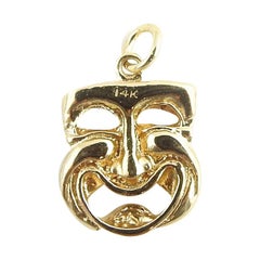 14 Karat Yellow Gold Comedy / Tragedy Mask Charm