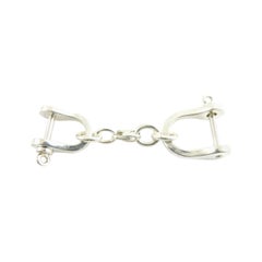 Vintage Tiffany & Co Sterling Silver Double Horse Bit Horse Shoe Key Ring