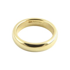 Tiffany & Co. 18K Yellow Gold Wedding Band Size 4