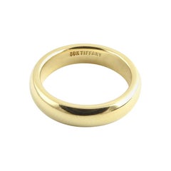 Vintage Tiffany & Co. 18K Yellow Gold Wedding Band Size 4