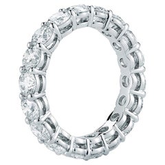 3.55 Carat Diamond Eternity Ring in 18 Karat White Gold