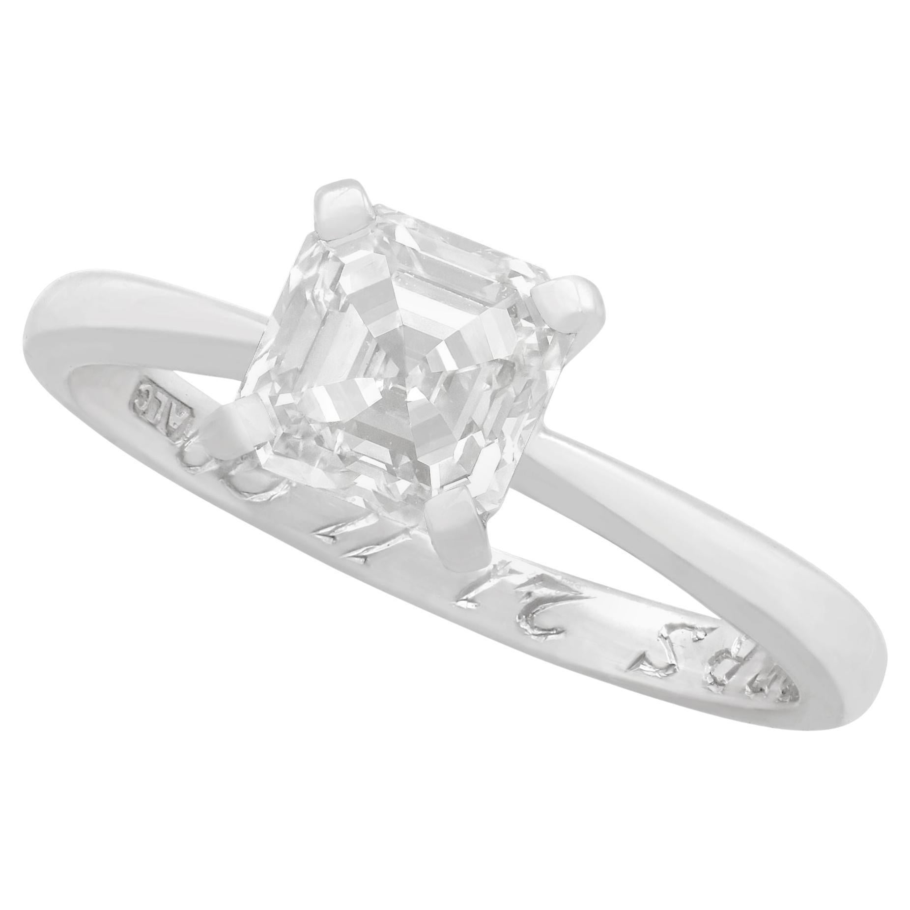 De Beers 1.20 Carat Diamond Platinum Engagement Ring