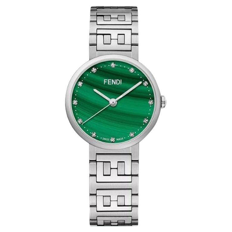 Fendi Green Dial Ladies Watch F102101901