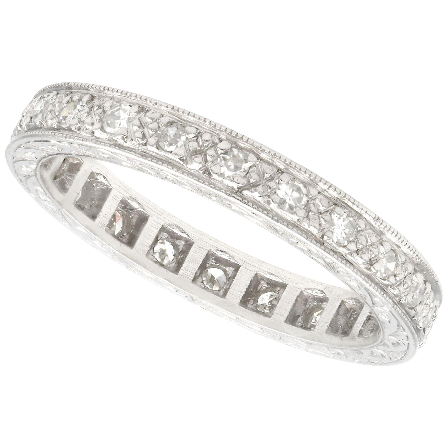Vintage Cartier Platinum Diamond Full Eternity Ring, Circa 1950 For Sale at 1stDibs cartier