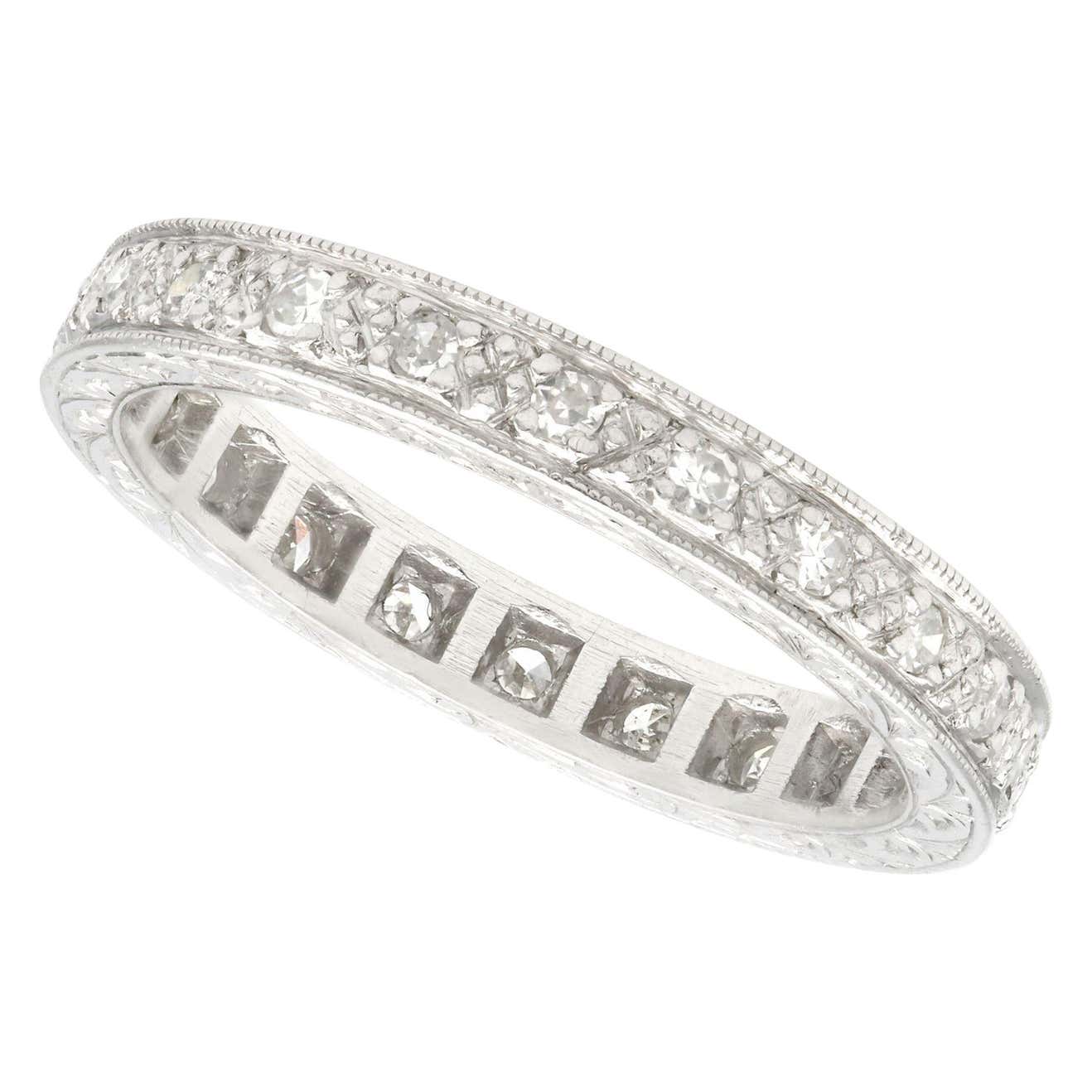 Vintage 1950s Diamond and Platinum Full Eternity Ring at 1stDibs ...