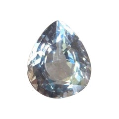GIA Certified Untreated 1.21 Carat Light Blue Sapphire Pear Cut Loose Gem GIA Certified Untreated 1.21 Carat Light Blue Sapphire Pear Cut Loose Gem