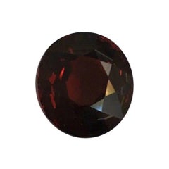 IGI Certified Large 12.06 Carat Deep Orange Red Spessartite Garnet Oval Cut Gem