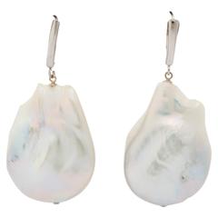 Impressive Extra Large Baroque Pearl Earrings