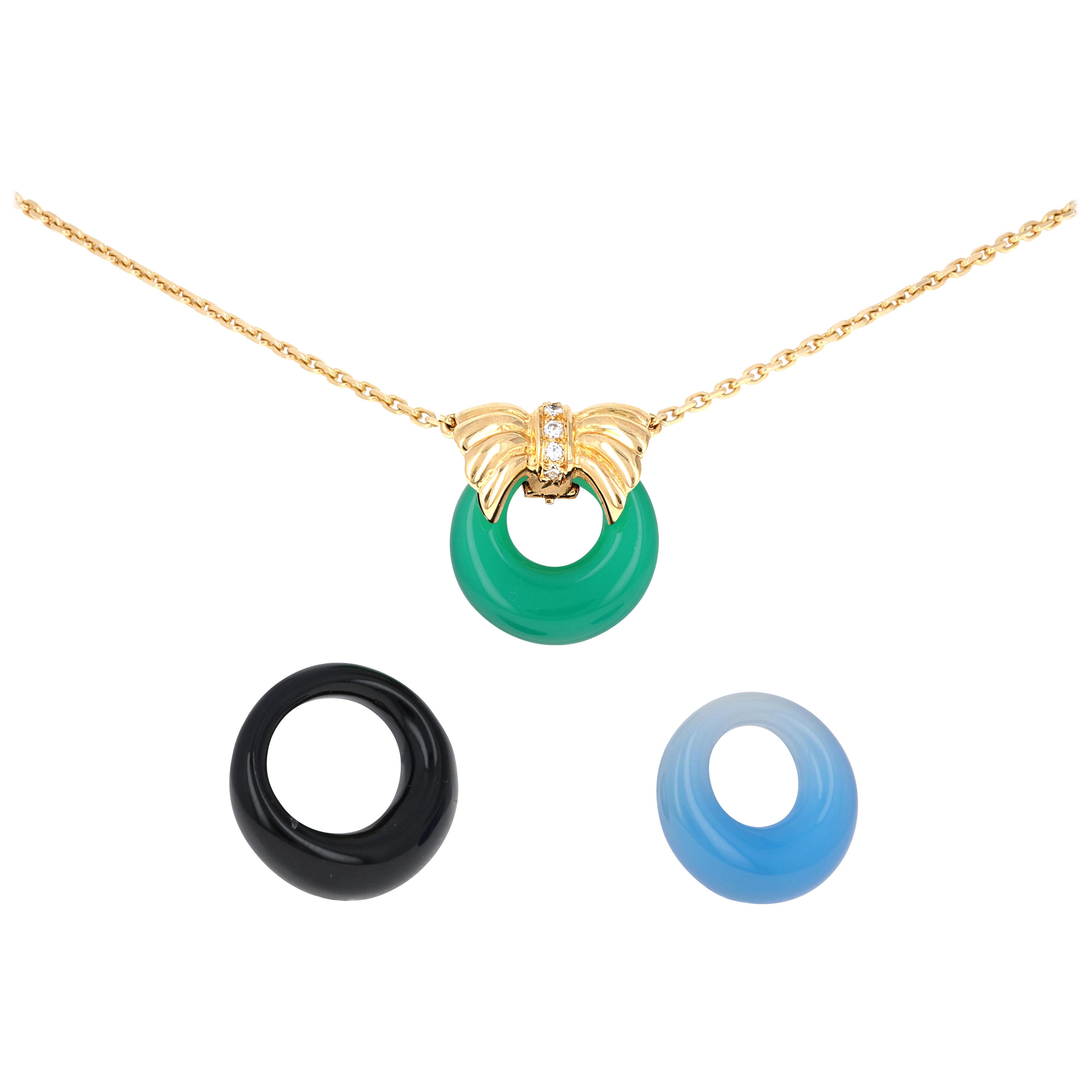 Vintage Van Cleef and Arpels 18 Karat Yellow Gold Virgo Zodiac Pendant