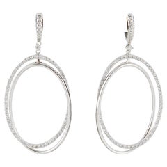 Fabulous Oval Hoop Dangle Earrings