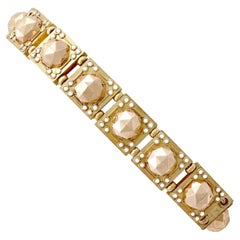 Antique 1830s Yellow Gold and Rose Gold Bracelet