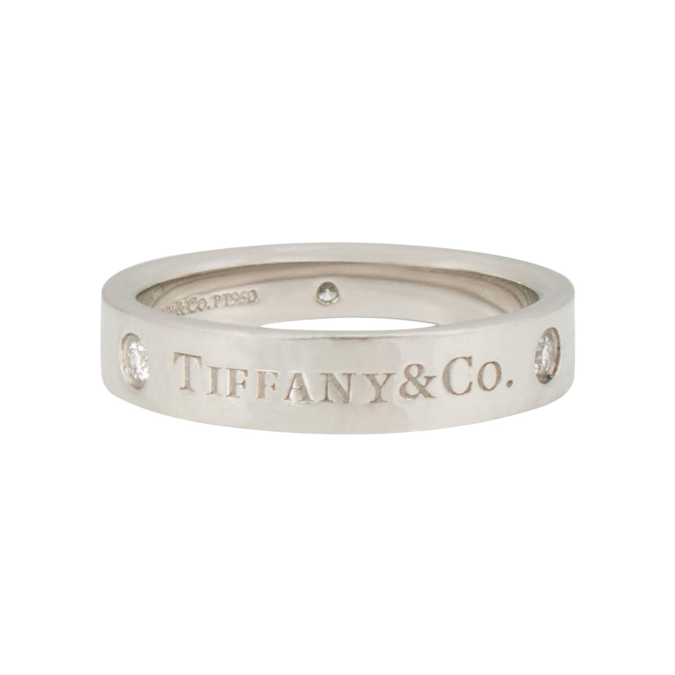 TIFFANY and CO Ring with Diamond Heart For Sale at 1stDibs