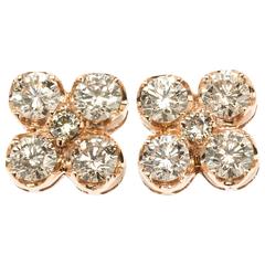 Pair of Brilliant-Cut Diamonds Ear Studs