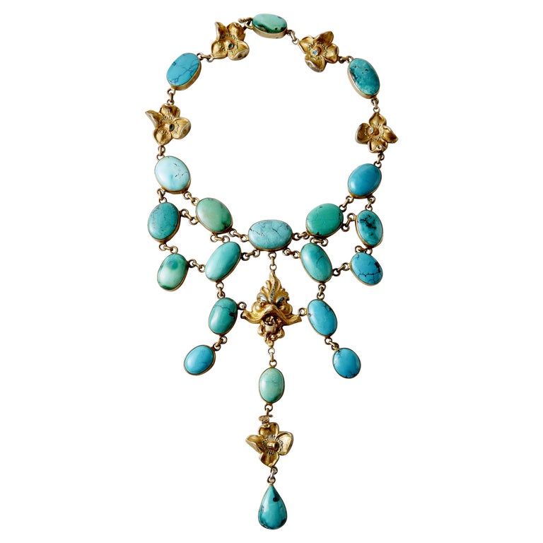 Emperor Trapezoid Slab Necklace - Sky Blue main image 0