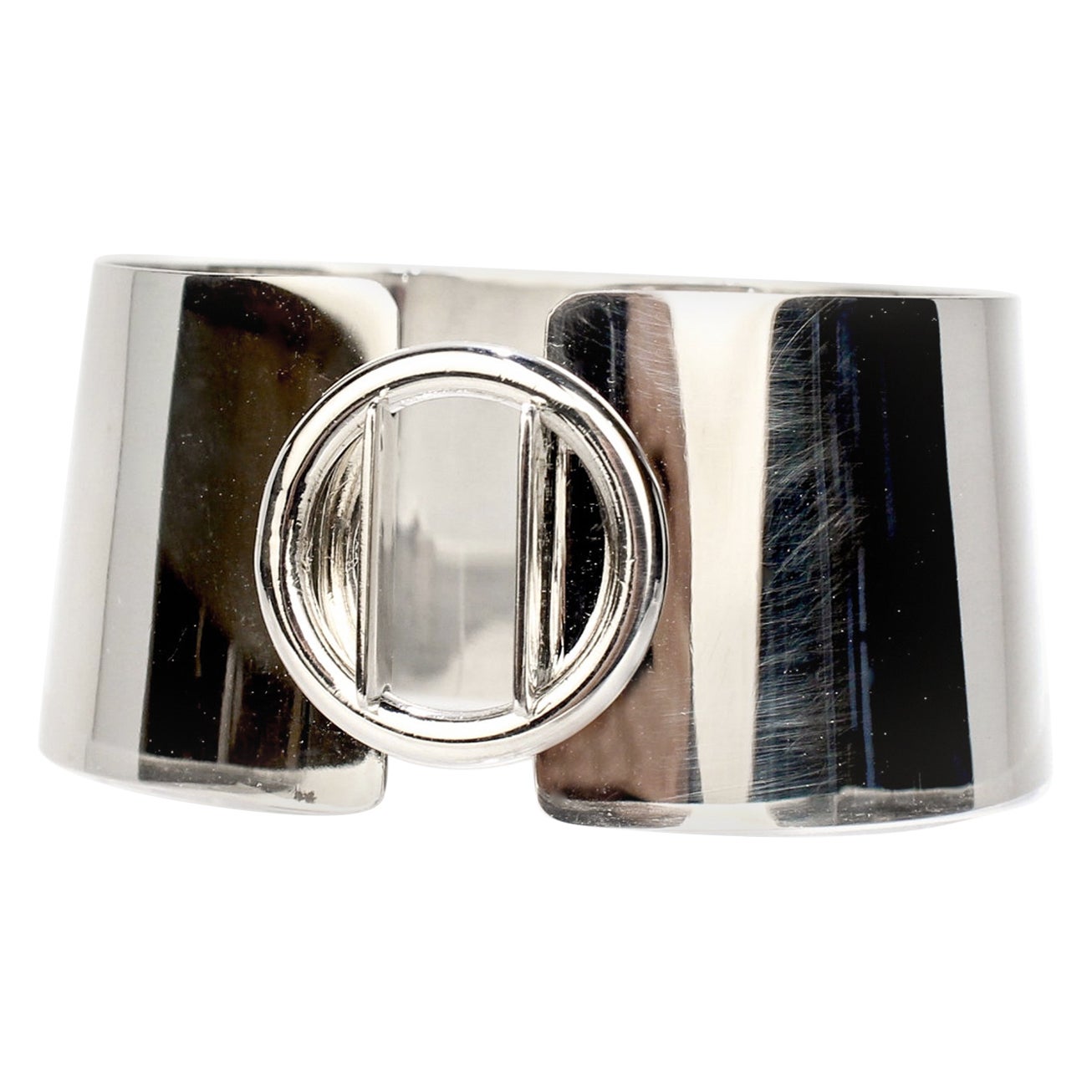 Puig Doria Sterling Silver Geometric Bangle Bracelet