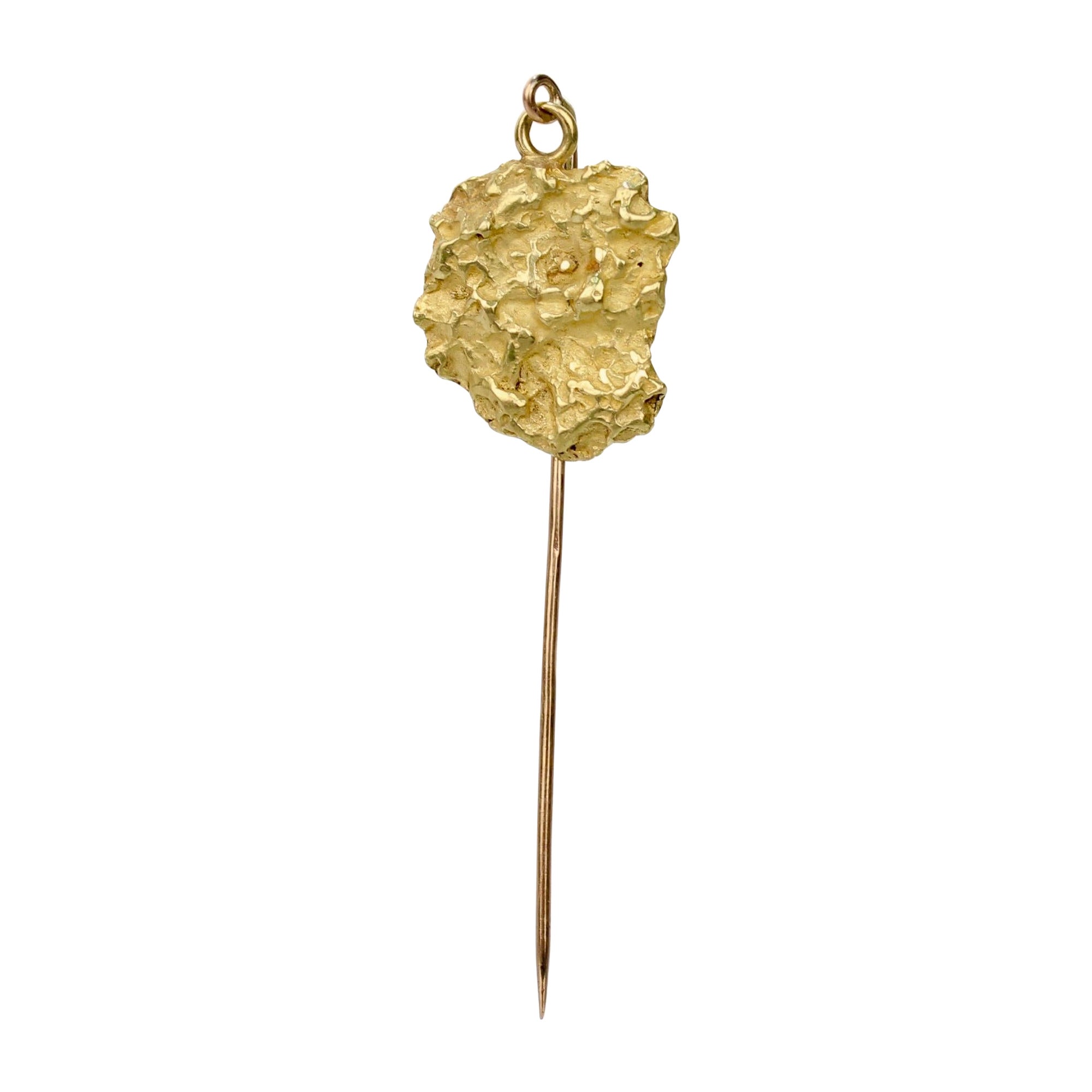 Antique Gold Nugget Stick Pin For Sale
