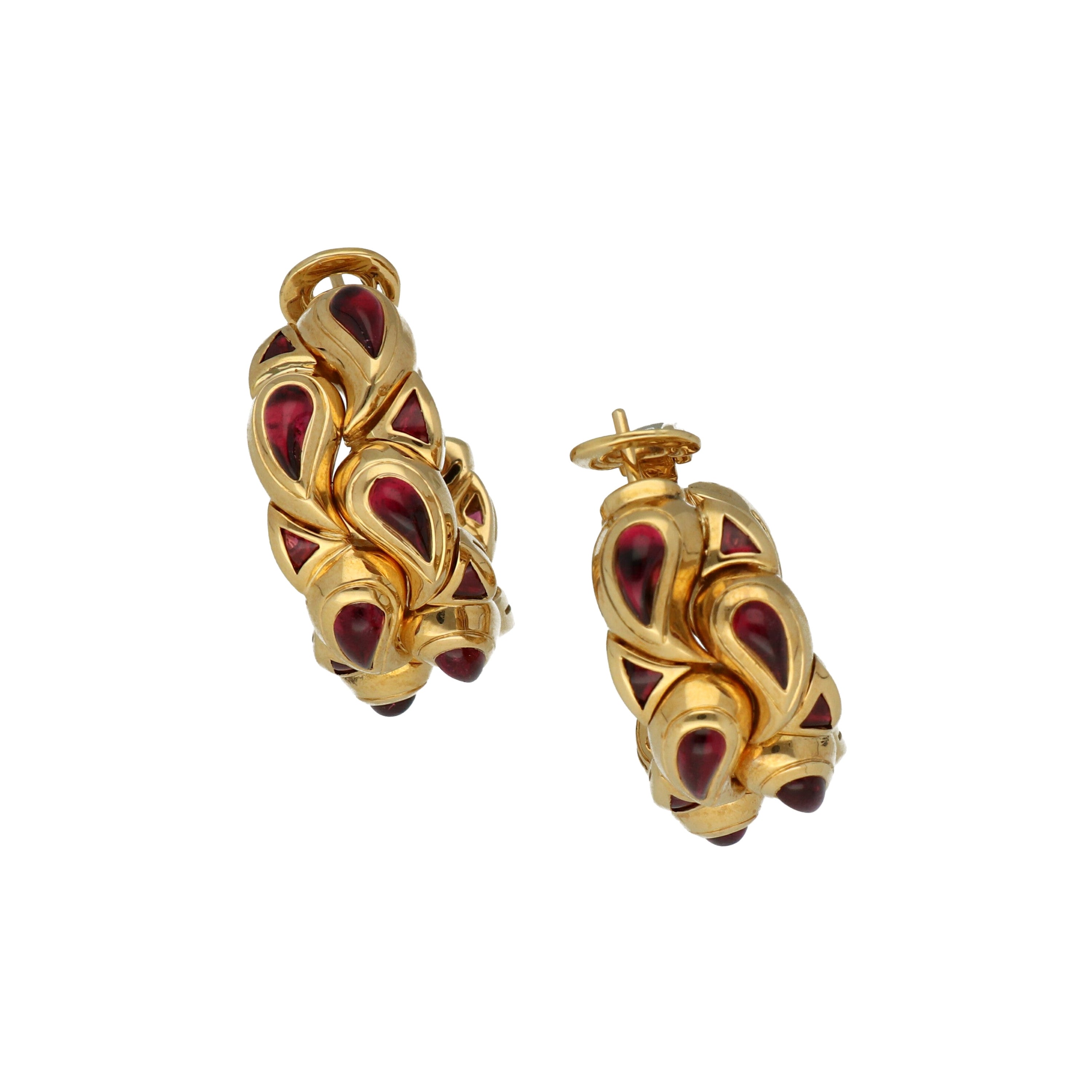 CHOPARD Casmir Gold Earrings with Semiprecious Stones at 1stDibs