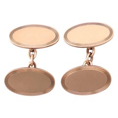 Antique 1899 Cufflinks in Rose Gold