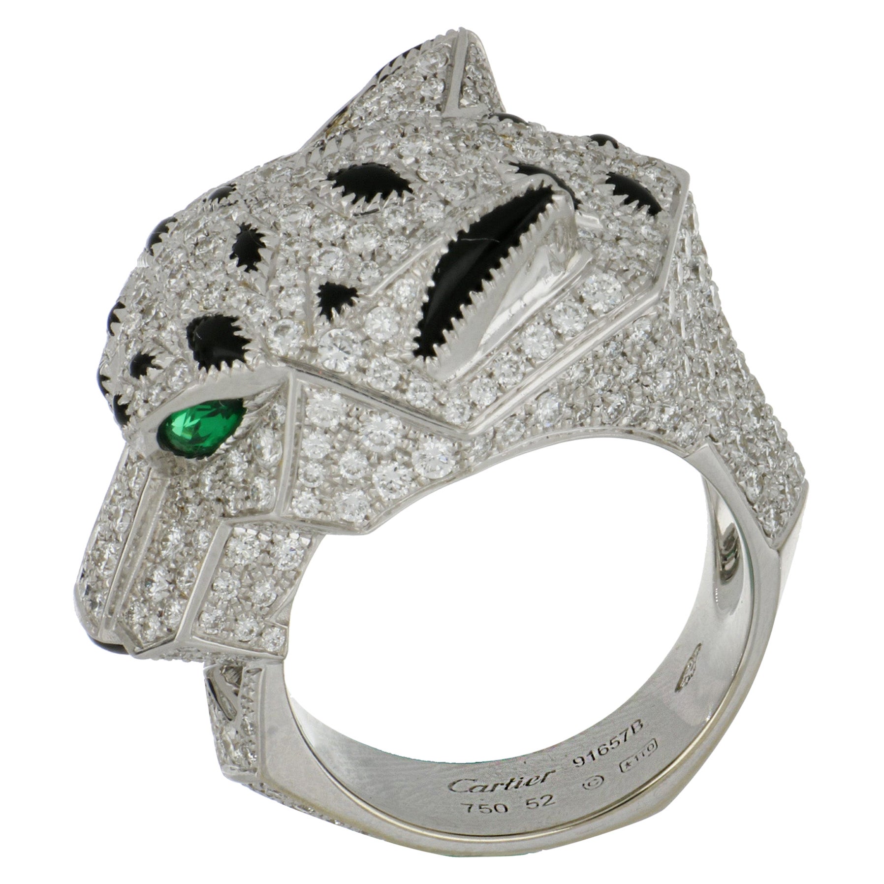 Cartier Vintage Double Head Panther Ring in 18K Yellow White and Rose