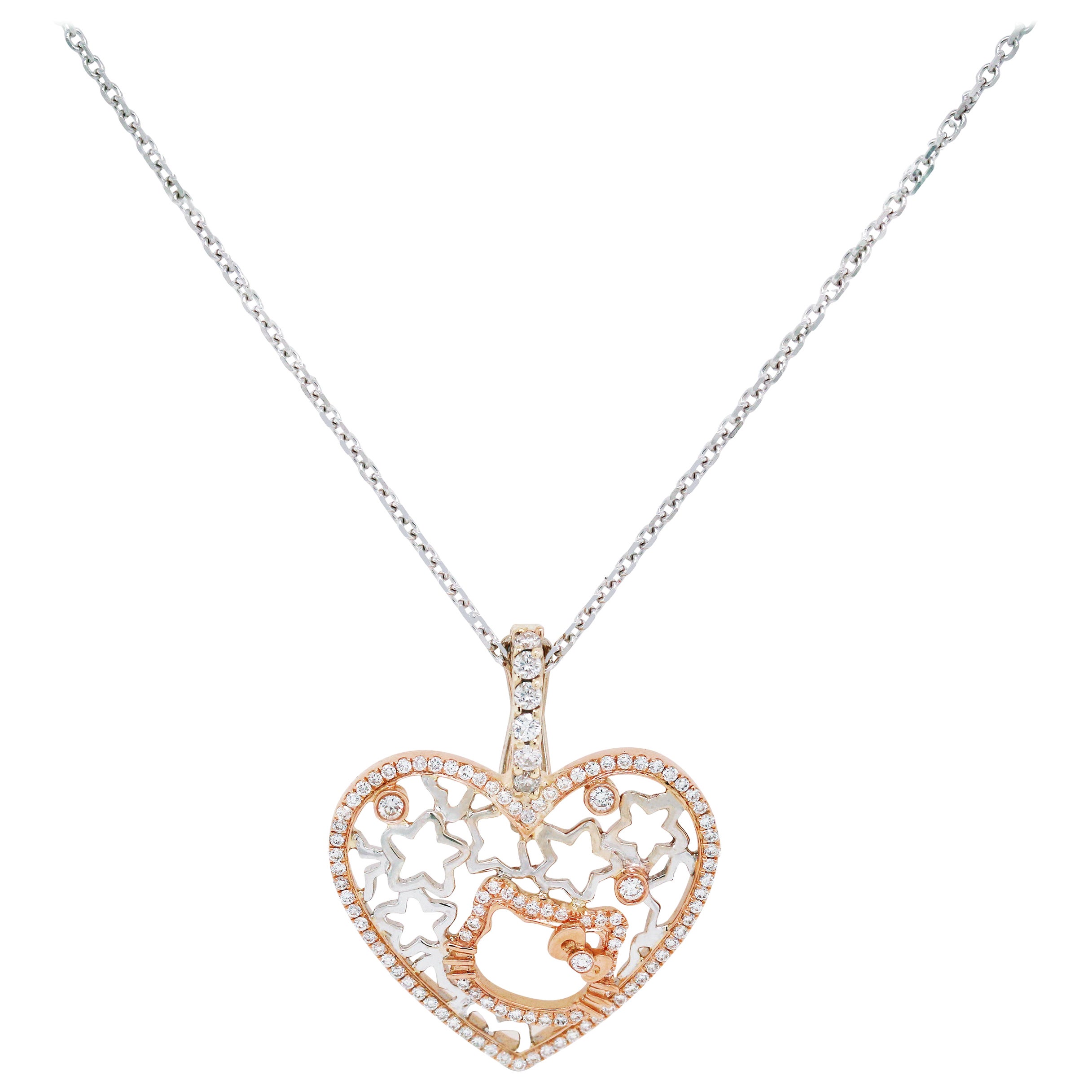 Kimora Lee Simmons Sanrio Hello Kitty 18 Karat Yellow Gold Diamond