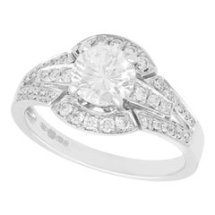 1.26 Carat Diamond and White Gold Engagement Ring