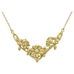 Antique French 1920s Yellow Gold Necklace