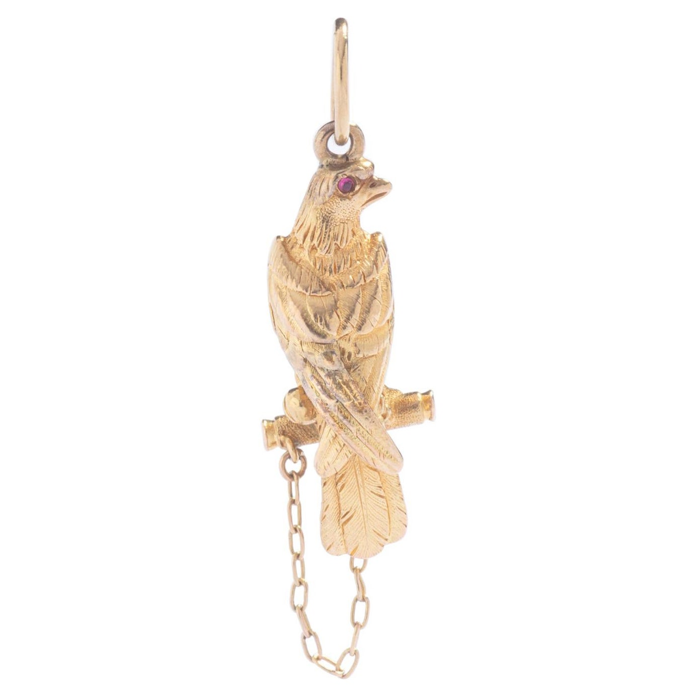 Falcon Gelbgold 18 Karat Anhänger Charm-Anhänger