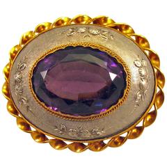 Antique Aluminium Brooch 12