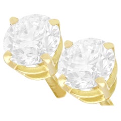 Diamant-Gelbgold-Ohrstecker