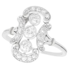 1920er Jahre Diamant-Cocktailring aus Weißgold