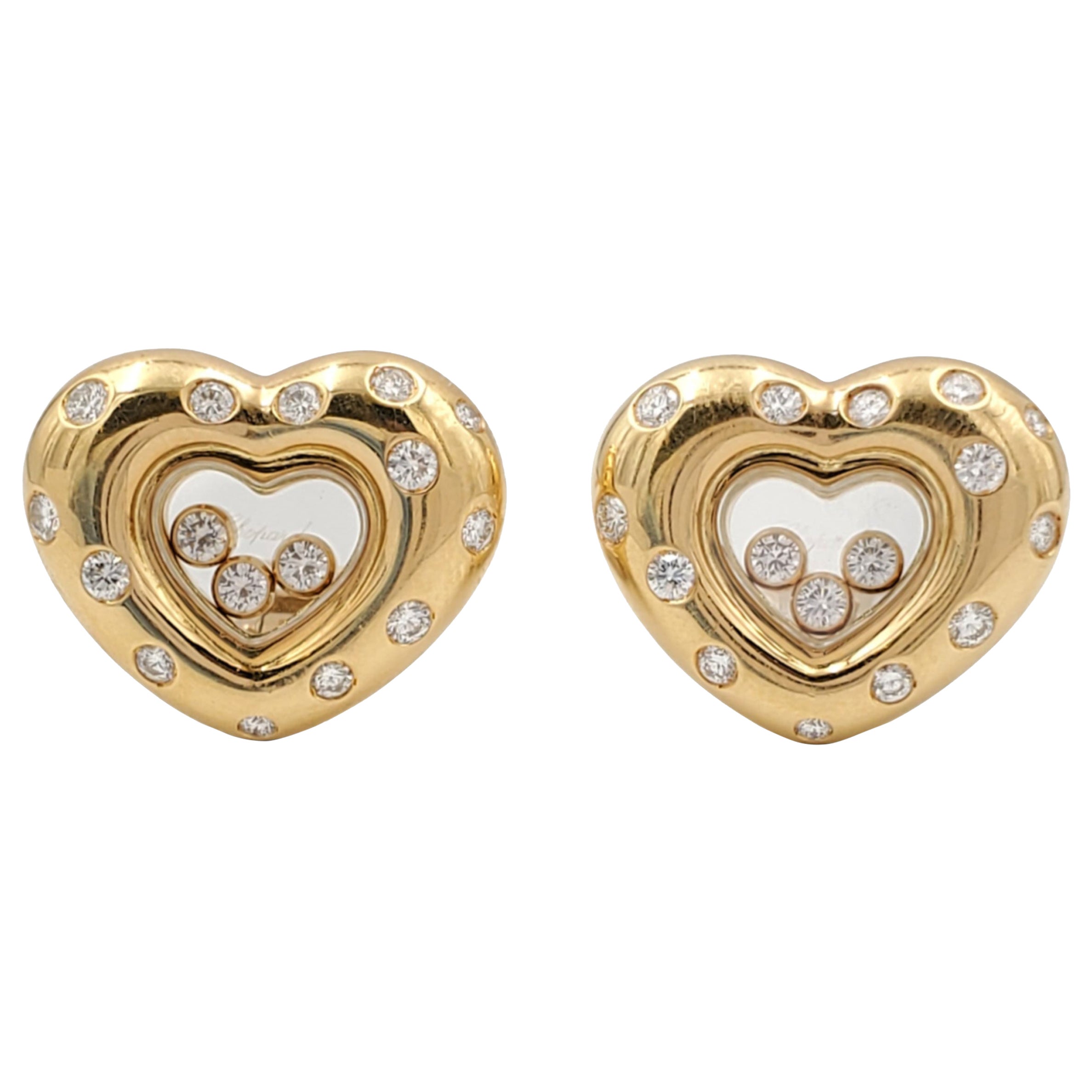 Chopard floating diamond earrings Clearance