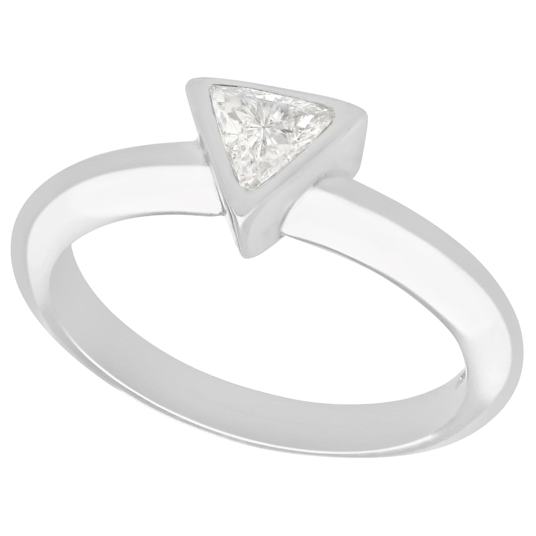 Diamond and Platinum Solitaire Engagement Ring