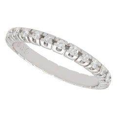 1960s Diamond and White Gold Full Eternity Engagement Ring