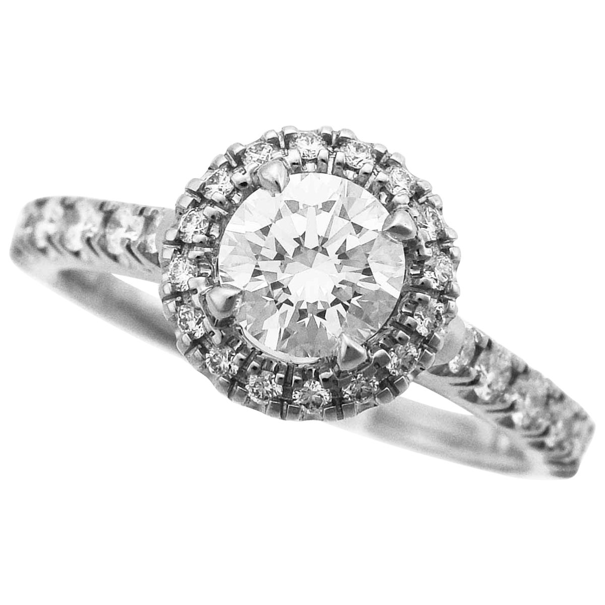 Cartier 0.51 Carat Diamond Platinum Destinee Solitaire Ring