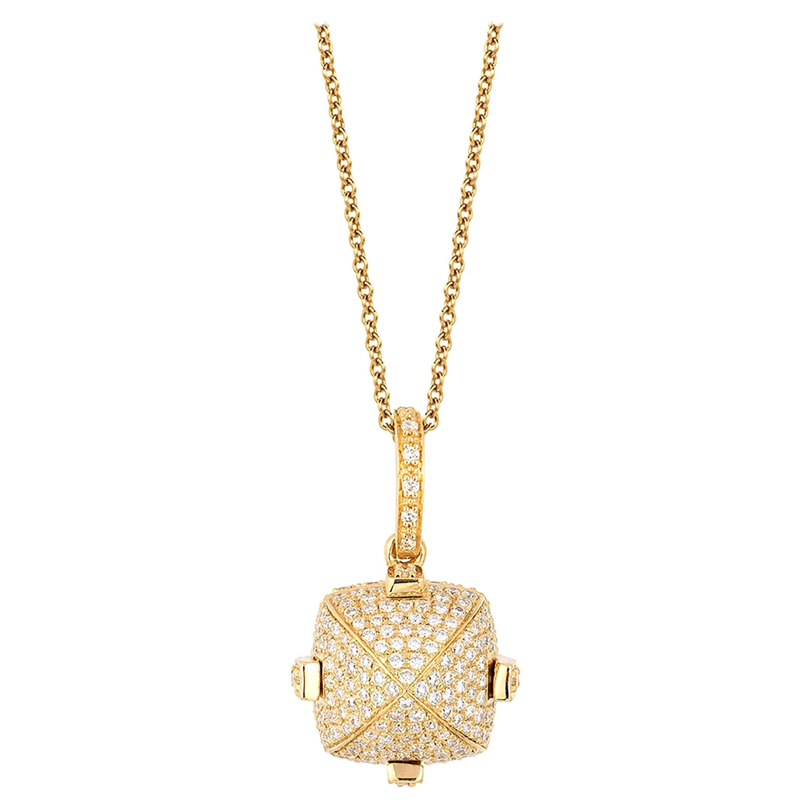 Goshwara Sugarloaf Diamond Pendant For Sale