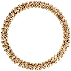 1950s Boucheron Gold Necklace Convertible to Two Bracelets