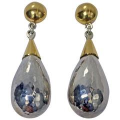 Raro  Walter Schluep - Orecchini in argento e oro