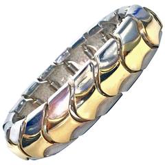 Walter Schluep Sterling Gold Link Bracelet