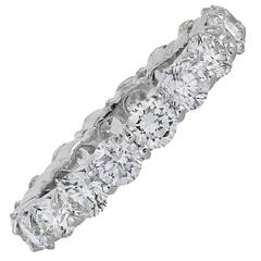 3.50 Carat Diamond Platinum Eternity Band