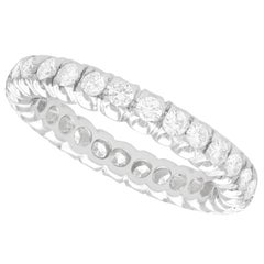 Retro 1950s Diamond and White Gold Full Eternity Ring