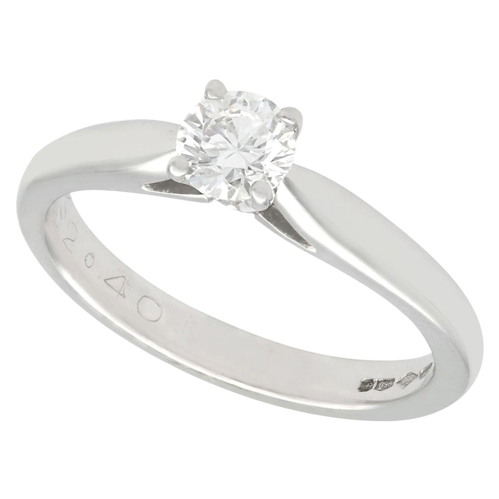 Cartier Diamond Platinum Solitaire Engagement Ring At 1stDibs Cartier Diamond Platinum Solitaire Engagement Ring At 1stDibs