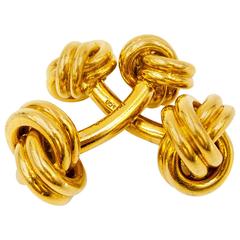 Tiffany & Co. Classically Elegant Gold Knot Cufflinks